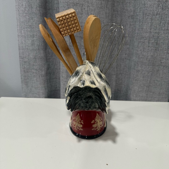 Certified international Susan winget avignon morning rooster utensil holder. - Picture 4 of 7